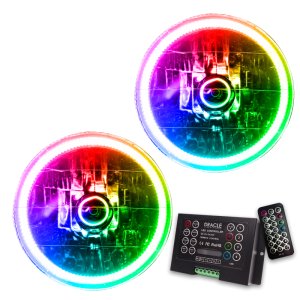 Jeep Wrangler TJ Headlight Assemblies - ORACLE Lighting - ColorSHIFT w/ 2.0 Controller - `97-`06